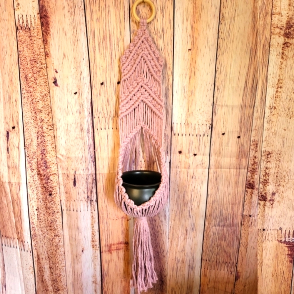 Macrame Plant Holder Wall Hanging